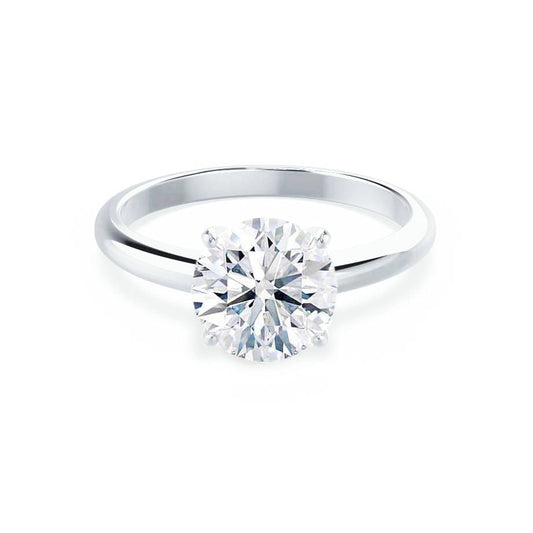 1.20 CT Round Shaped Moissanite Solitaire Engagement Ring