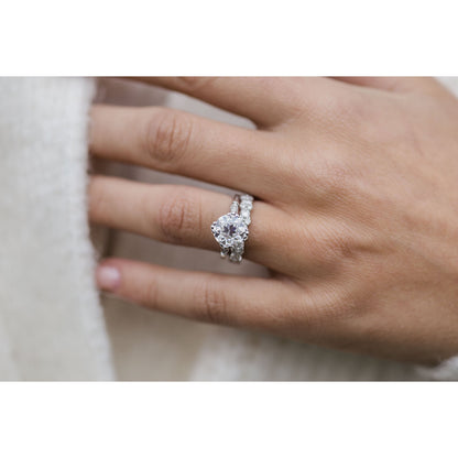 2.50 CT Old Mine Round Solitaire Moissanite Engagement Ring