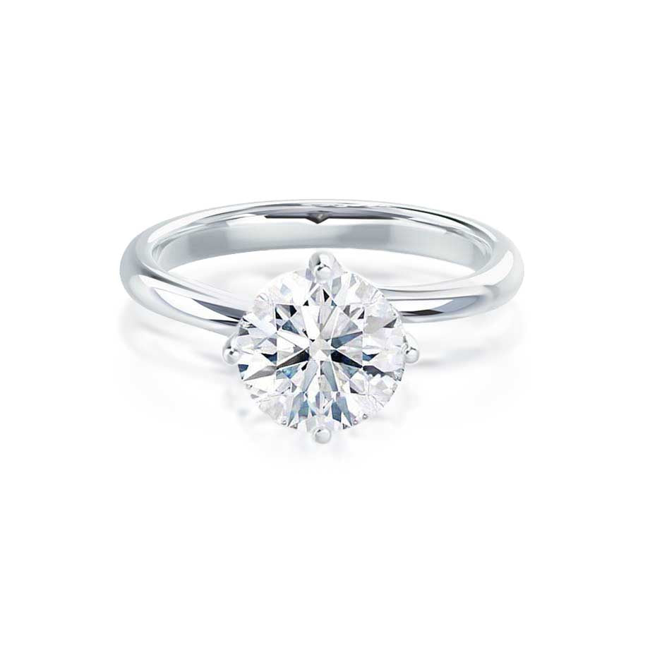 1.20 CT Round Shaped Moissanite Solitaire Engagement Ring