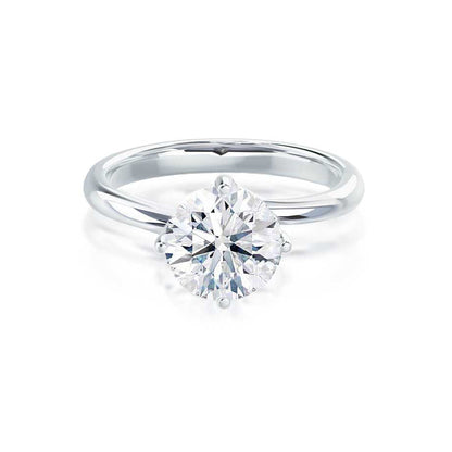 1.20 CT Round Shaped Moissanite Solitaire Engagement Ring