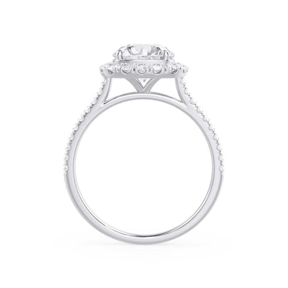 2.30 CT Elongated Cushion Shaped Moissanite Halo Style Engagement Ring