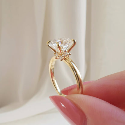 2.50 CT Round Shaped Moissanite Solitaire Engagement Ring