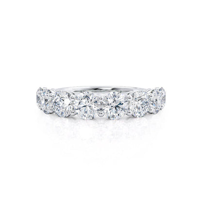 4.25 CT Round Shaped Moissanite Full Eternity Style Wedding Band