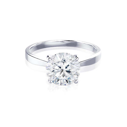 1.50 CT Round Shaped Moissanite Solitaire Engagement Ring