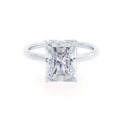 1.20 CT Radiant Shaped Moissanite Solitaire Engagement Ring