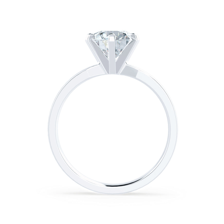 1.50 CT Round Shaped Moissanite Solitaire Style Engagement Ring