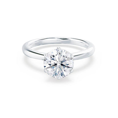 1.50 CT Round Shaped Moissanite Solitaire Style Engagement Ring